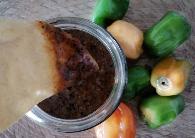 Salsa negra de chile habanero??️? Receta de Bibi García - Cookpad