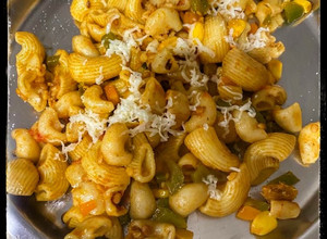 A picture of Jain veg Pasta.