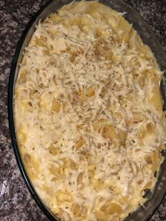 صورة لوصفة معكرونة بالبشاميل