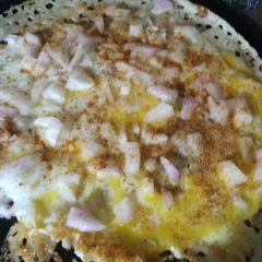 A picture of Egg Dosa.
