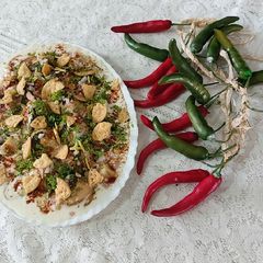 Dahi bara mix chat papry / tasty chatpaty chat A picture of Dahi bara mix chat papry / tasty chatpaty chat.
