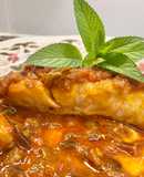 Bacalao a la vizcaína (con tomates secos)