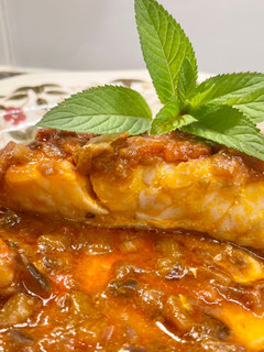 Una foto de Bacalao a la vizcaína (con tomates secos)