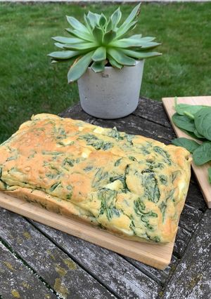 Une photo de Cake épinards et Feta