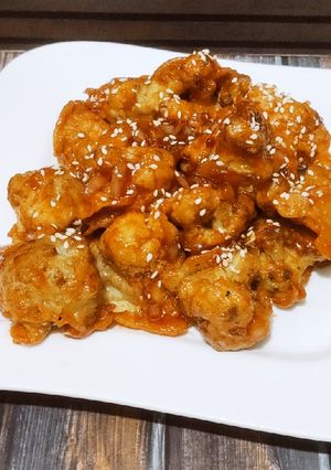 Foto resep Kembang Kol saus pedas manis