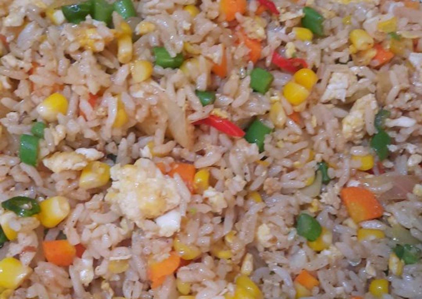 Nasi putih goreng