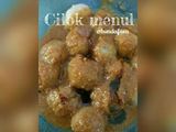 Cilok menul bumbu kacang