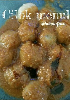 Foto resep Cilok menul bumbu kacang