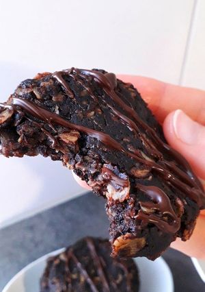 A picture of No Bake Chocolate Oatmeal Cookies.