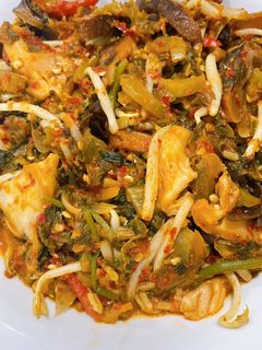 Foto resep Tumis sayur asin toge jamur selada air cabe Vegan