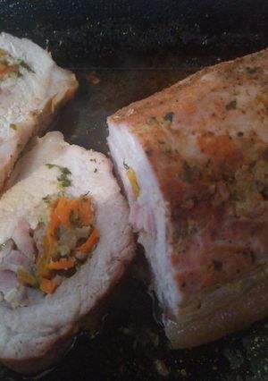 Una foto de Carre de cerdo relleno