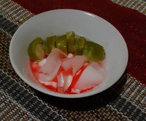 Cara Memasak Cepat Es pisang ijo rumahan Ala Rumahan