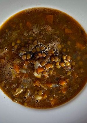 Foto principal de Lentejas con chorizo y ajada