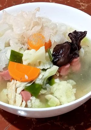 Foto resep Sup Jamur Es / Jamur Salju