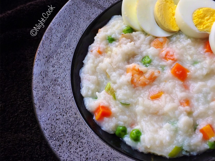 Anti Ribet, Memasak Bubur Udang Rice Cooker Yang Enak