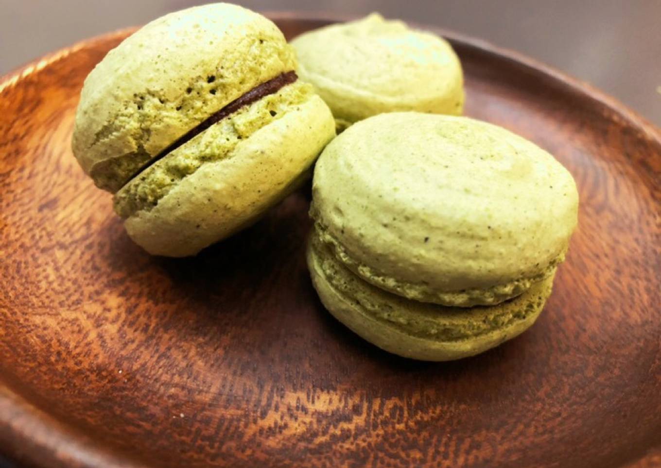 Matcha macarons