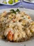 Risotto de ostiones, camarones y espárragos #Stilepiretta