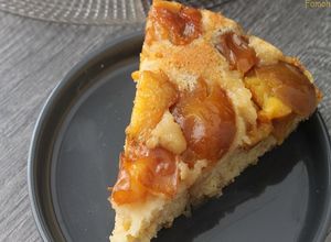 Une photo de Gâteau renversé aux mirabelles
