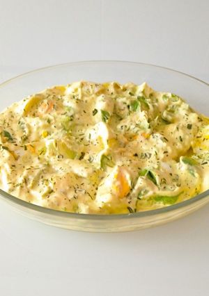 Una foto de Ensalada de aguacate y huevo al estilo Keto