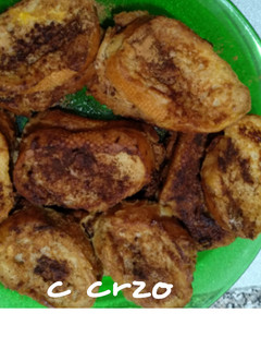 Una foto de Torrijas con naranja amarga
