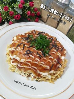 Foto resep 🅾🅺🅾🅽🅾🅼🅸🆈🅰🅺🅸 お好み焼き Japanese Savory Pancake (Hiroshima