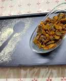 Raw banana peels dry sabzi