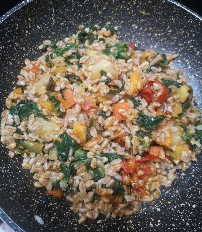 Foto di #559 Farro con verdure🥕🥒🌿🌶️