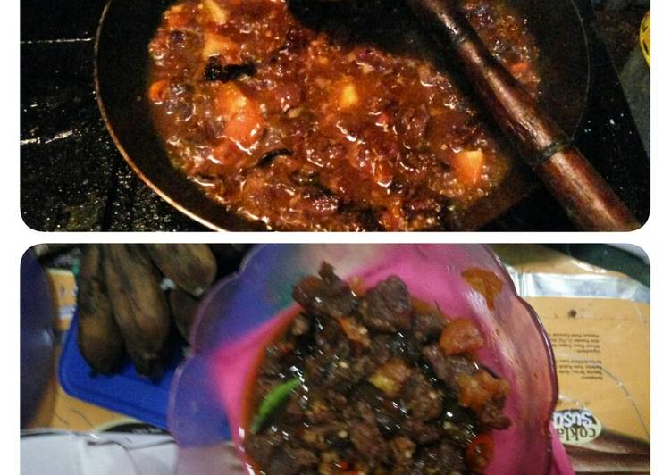 Tongseng kambing dadakan.