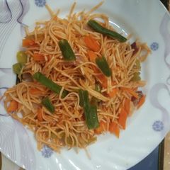 Microwave Spicy Hakka Noodles Recipe A picture of Microwave Spicy Hakka Noodles Recipe.