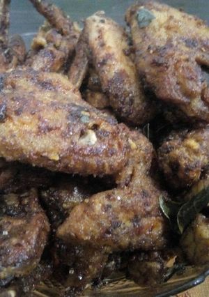 Foto resep Sayap ayam pedas manis gurih simpel (bahan mudah di dapur)