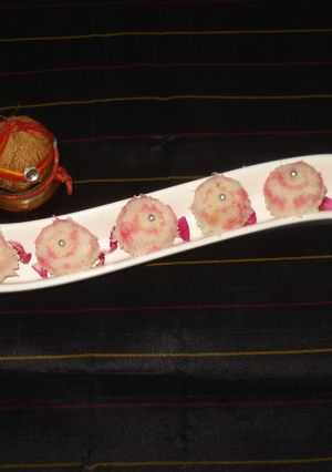 A picture of Nariyal –Malai –Rosy coins.