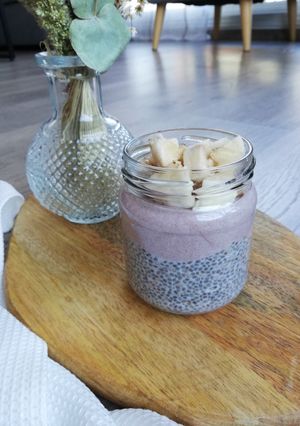 Une photo de Chia pudding cacao/banane