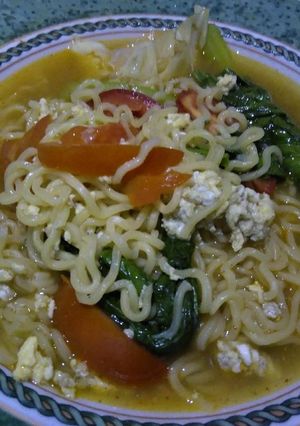 Foto resep Mie rebus pedas