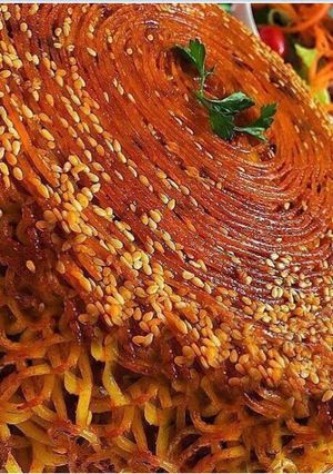 عکسی از دستور تهدیگ ماکارونی