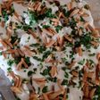 سلطة الباذنجان بالخبز المقلي