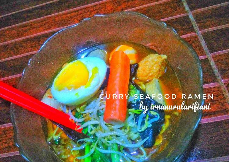 Resep Curry Seafood Ramen, Enak