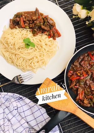 Beef and veggies stir fry ainihin hoton girkin