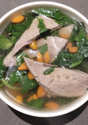 A picture of Goji Leaves Soup.
