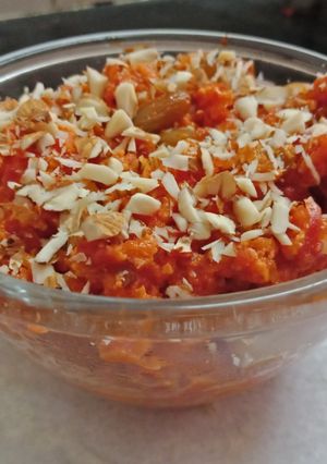 A picture of Gajar Ka Halwa.