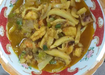 Resep Mudah Cumi cumi saus mentega Sedap