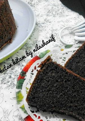 Foto resep Gluten free chiffon ketan hitam