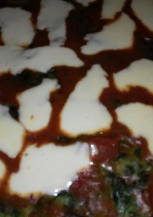 Una foto de Pizza de acelga