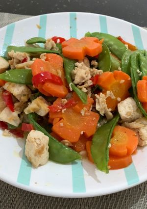 Foto resep Tumis Kapri Wortel dan Tofu