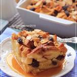 Apple Bread Pudding with Caramel Sauce 👍👍👍