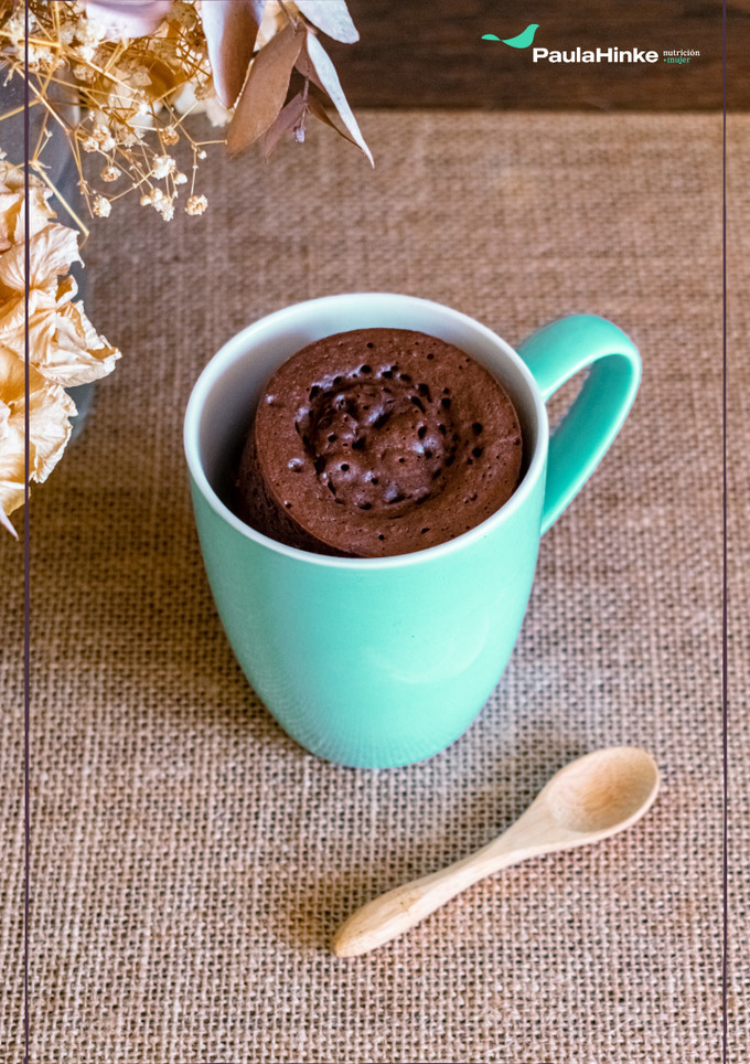 Una foto de Mug cake proteico de chocolate 🍫🤸‍♀️