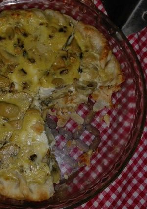 Una foto de Tarta de champiñones