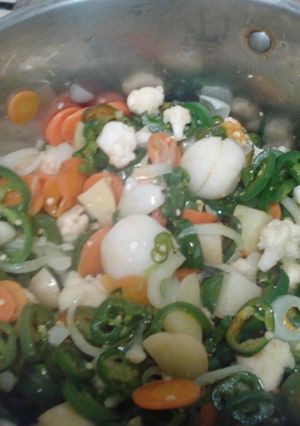 Una foto de Mi receta especial de chiles jalapeños en escabeche