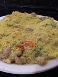 Farofa de linguiça calabresa