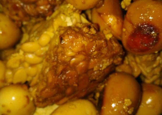 Resep buat Tahu tempe telur puyuh bacem dijamin istimewa