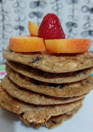 Una foto de Hot cakes de avena y quinoa